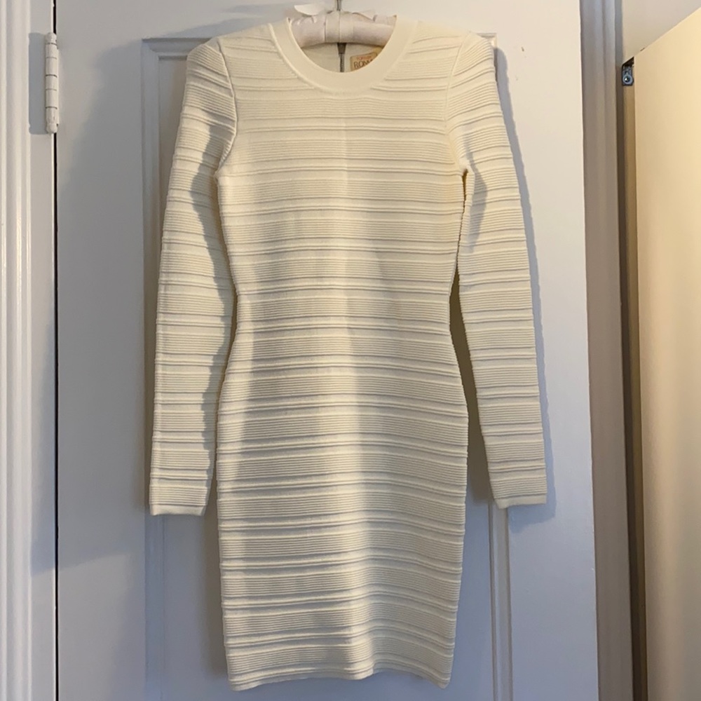Torn by Ronny Kobo Cream Dress